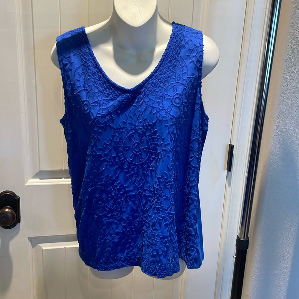 Chicos embroidered tank top